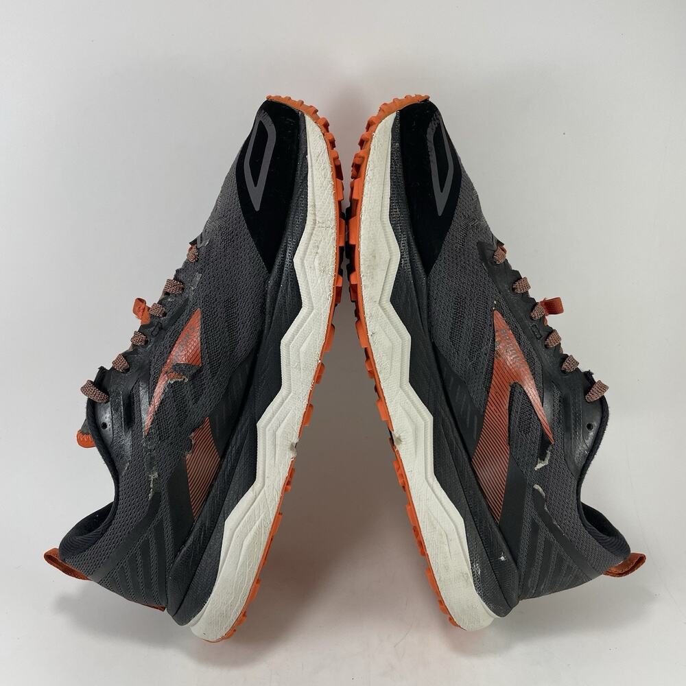 Brooks Caldera 4 Sneakers Mens Size 9.5 D Grey Orange Trail Running Shoes Gym - Picture 6 of 13
